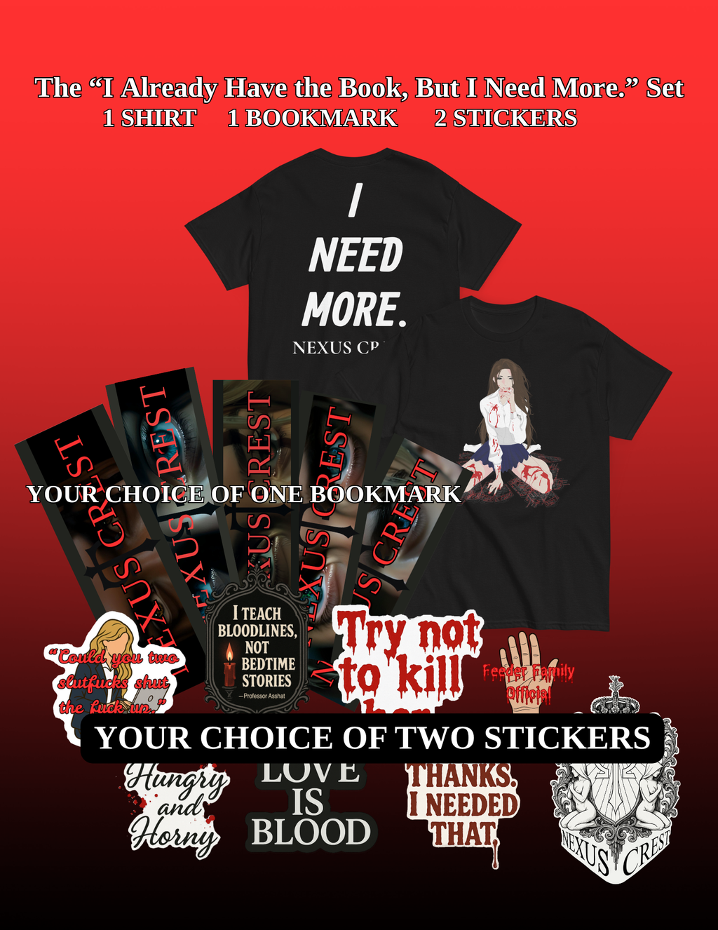 The “I Already Have the Book, But I Need More.” Set