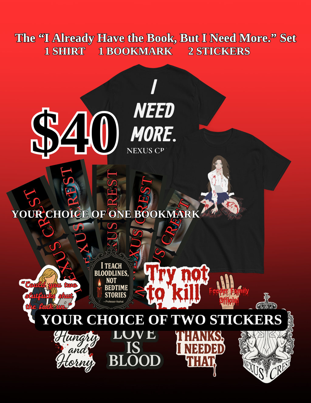 The “I Already Have the Book, But I Need More.” Set