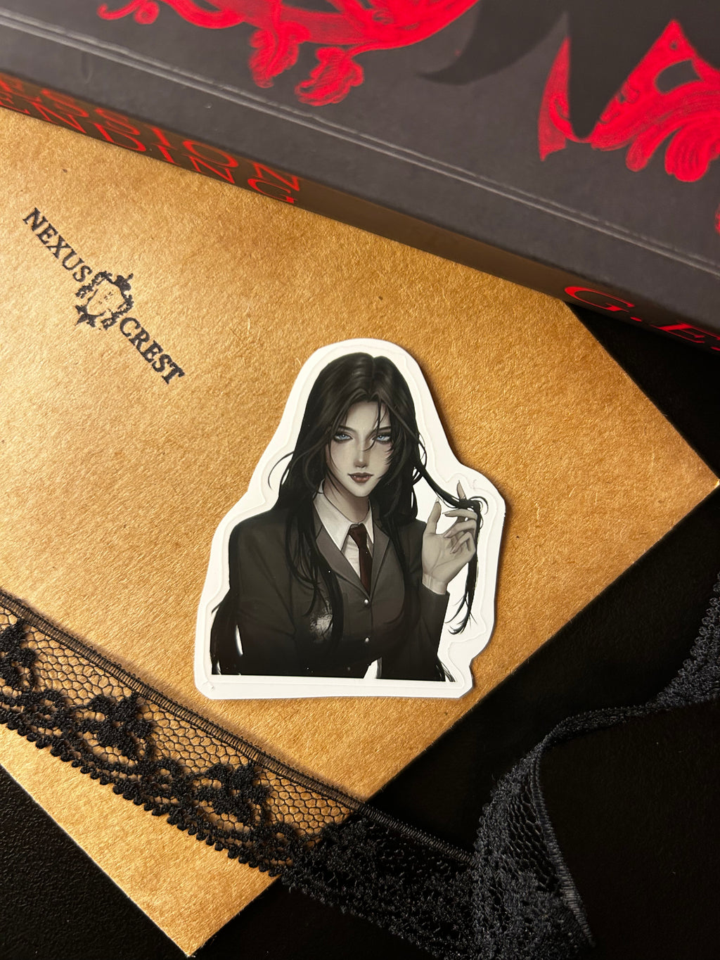 Gabrielle Vadala Anime Portrait Sticker