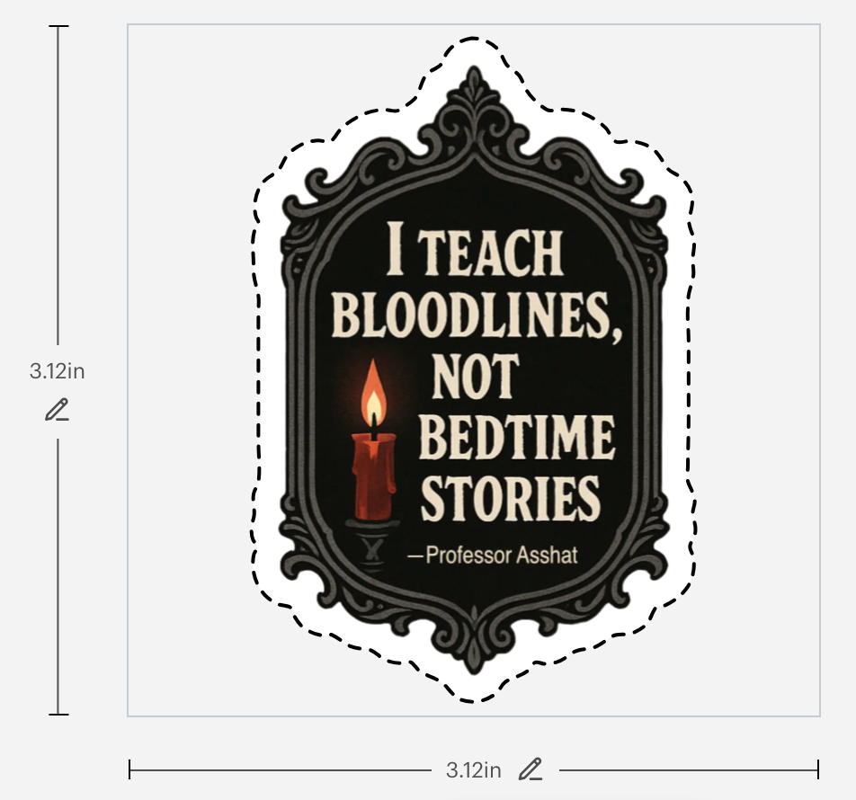 Professor Ahhhat - Sticker