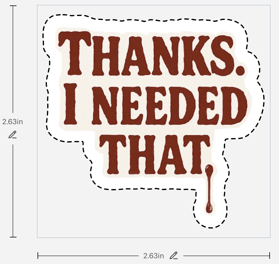 Thanks - Sticker