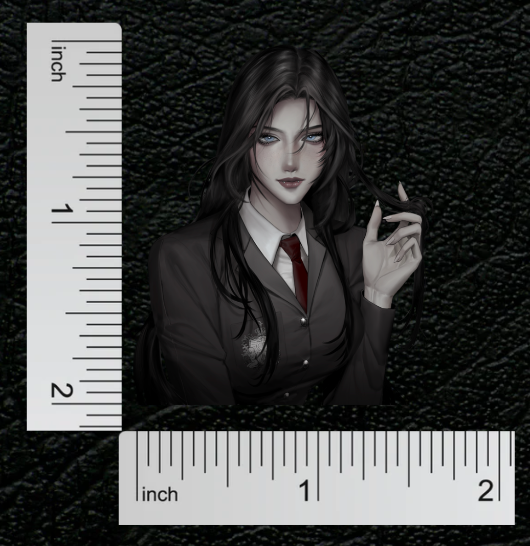 Gabrielle Vadala Anime Portrait Sticker